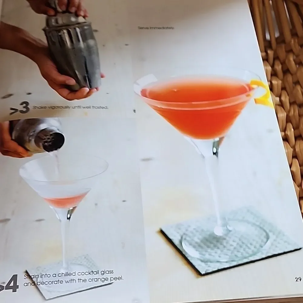 Coffee Table Bar Book Cocktails Step By Step Full Color